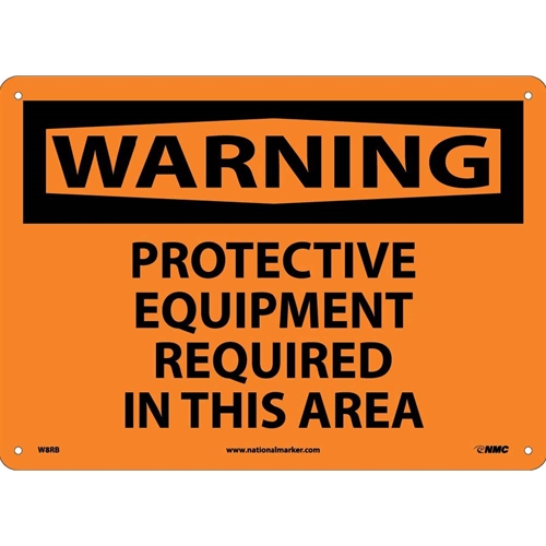 Warning Ppe Required In This Area Sign (W8RB)