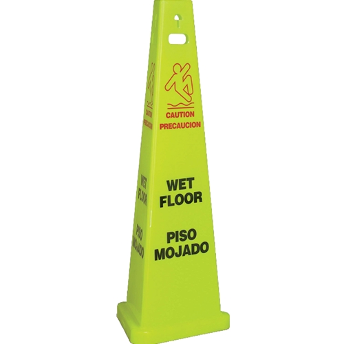 Wet Floor Bilingual Trivu 3-Sided Safety Cone (TFS301)