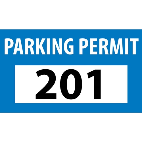 Self-Adhesive Vinyl Bumper Decal Blue (PP10C)
