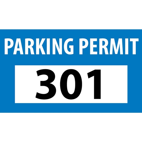 Self-Adhesive Vinyl Bumper Decal Blue (PP10D)