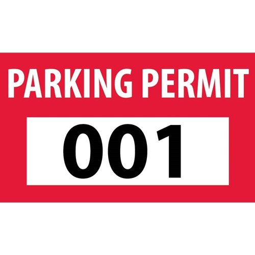 Self-Adhesive Vinyl Bumper Decal Red (PP11A)