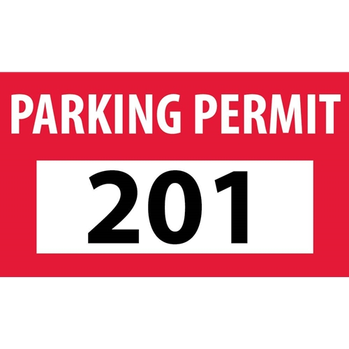 Self-Adhesive Vinyl Bumper Decal Red (PP11C)