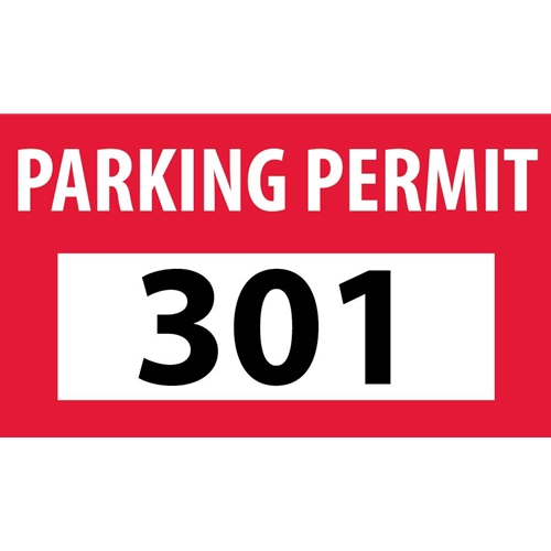 Self-Adhesive Vinyl Bumper Decal Red (PP11D)