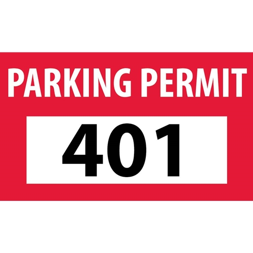 Self-Adhesive Vinyl Bumper Decal Red (PP11E)