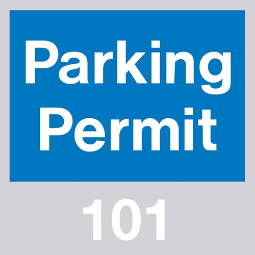 Self-Adhesive Vinyl Windshield Decal Blue (PP12B)