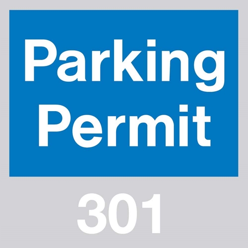Self-Adhesive Vinyl Windshield Decal Blue (PP12D)