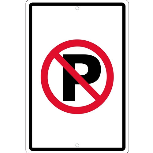No Parking Graphic Sign (TM0166H)