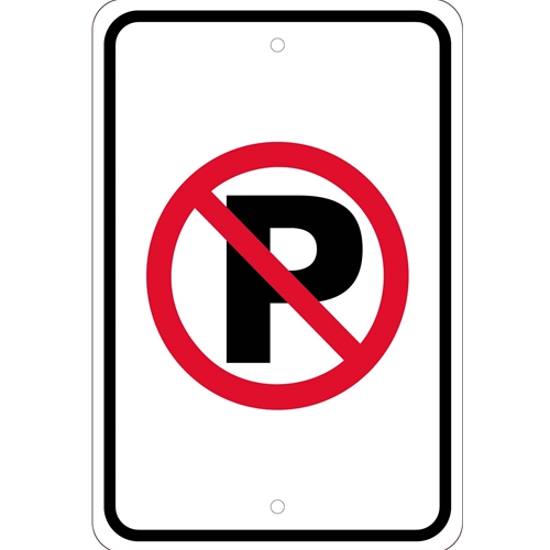 No Parking Graphic Sign (TM0166J)