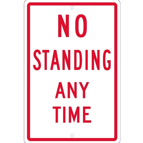 No Standing Anytime Sign (TM098H)