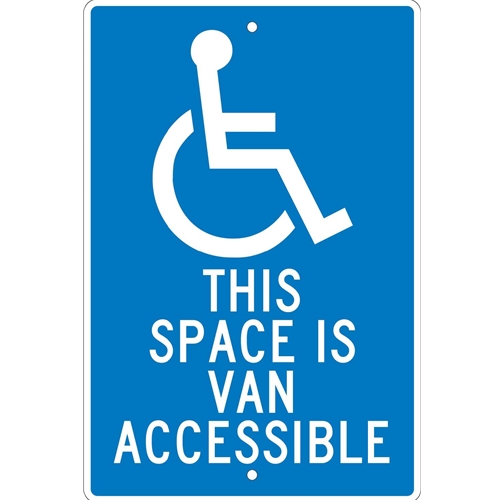 This Space Is Van Accessible Sign (TM104H)