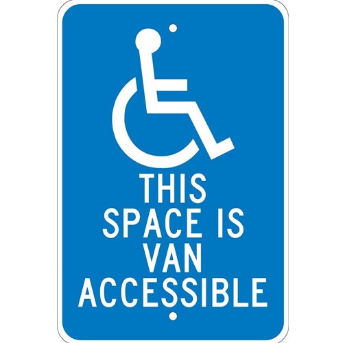 This Space Is Van Accessible Sign (TM104J)