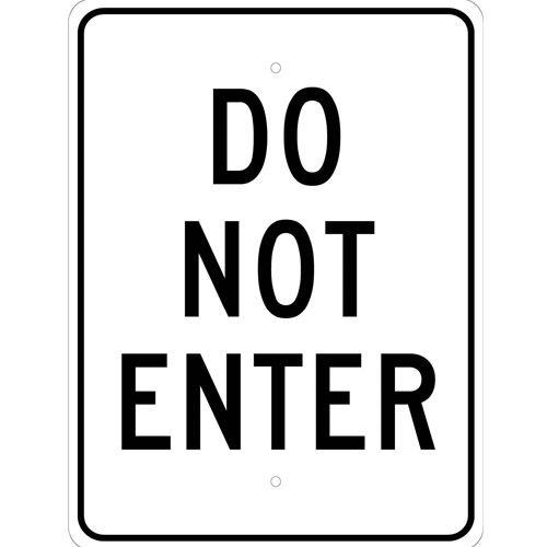 Do Not Enter Sign (TM113J)