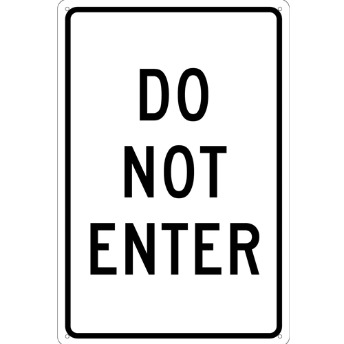 Do Not Enter Sign (TM11G)