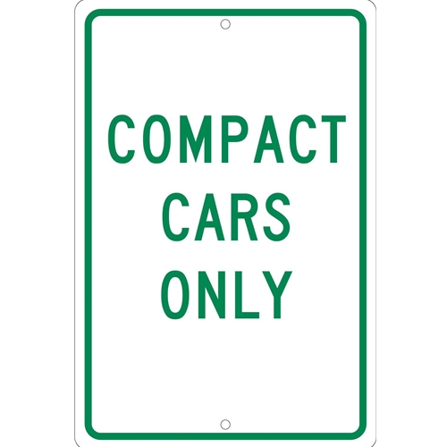 Compact Cars Only Sign (TM137H)