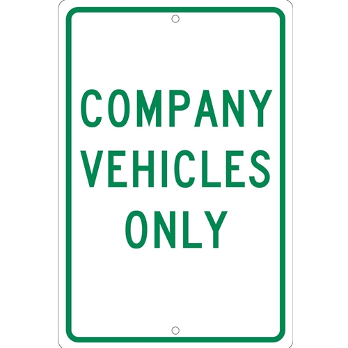 Company Vehicles Only Sign (TM138H)