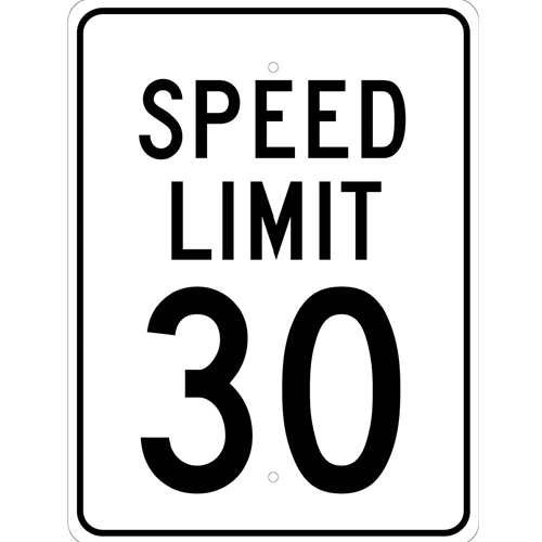 Speed Limit 30 Sign (TM156J)