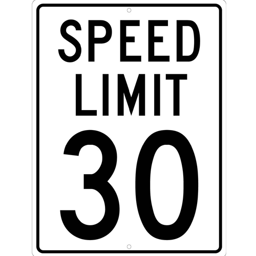 Speed Limit 30 Sign (TM156K)