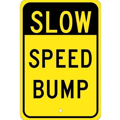 Slow Speed Bump Sign (TM157J)