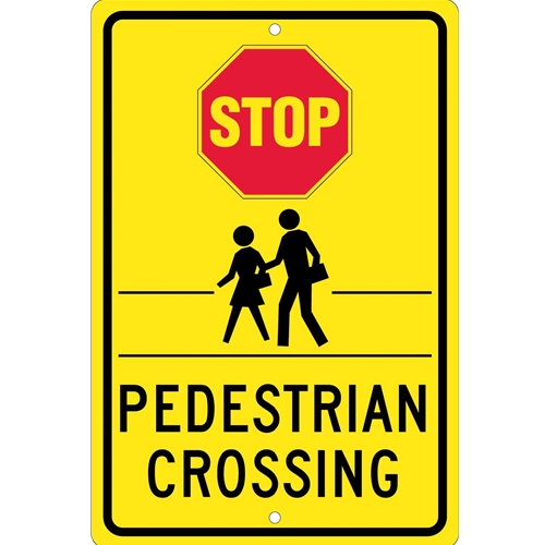 Stop Pedestrian Crossing Sign (TM171K)