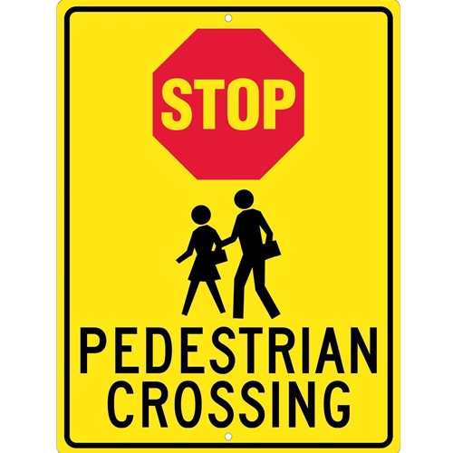 Stop Pedestrian Crossing Sign (TM172K)