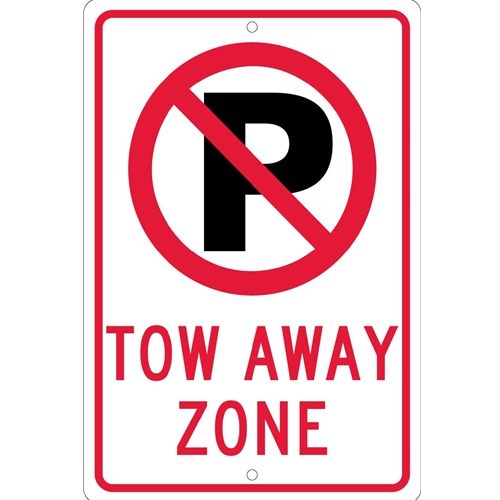 Tow Away Zone Sign (TM174K)