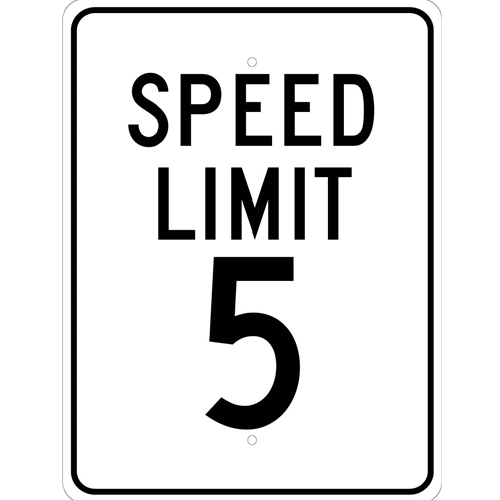 Speed Limit 5 Sign (TM17J)