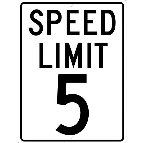 Speed Limit 5 Sign (TM17K)