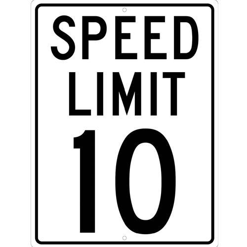 Speed Limit 10 Sign (TM18K)
