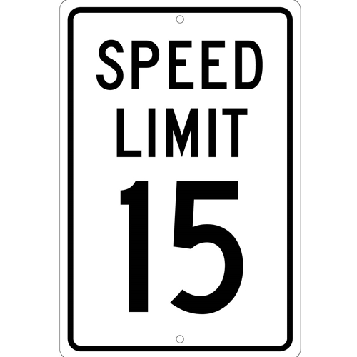 Speed Limit 15 Sign (TM19H)