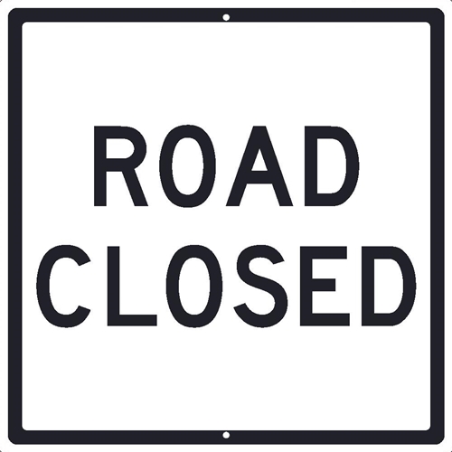 Road Closed Sign (TM206K)