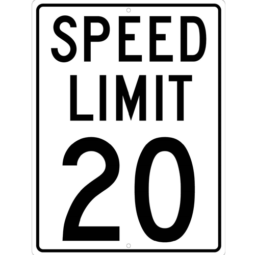 Speed Limit 20 Sign (TM20K)