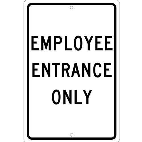 Employee Entrance Only Sign (TM219K)