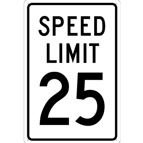 Speed Limit 25 Sign (TM21G)