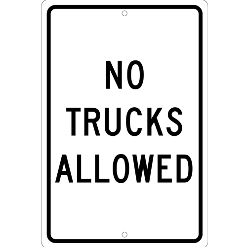 No Trucks Allowed Sign (TM222K)