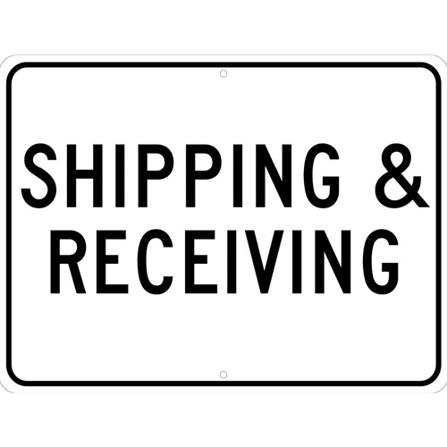 Shipping & Receiving Sign (TM228K)