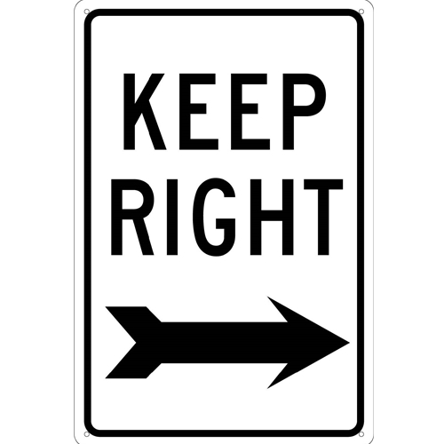 Keep Right Sign (TM27G)