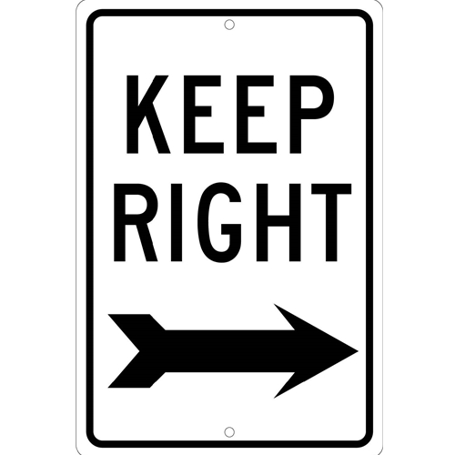 Keep Right Sign (TM27H)