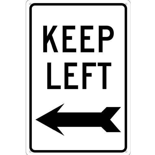 Keep Left Sign (TM28G)