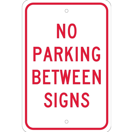 No Parking Between Signs Sign (TM29J)