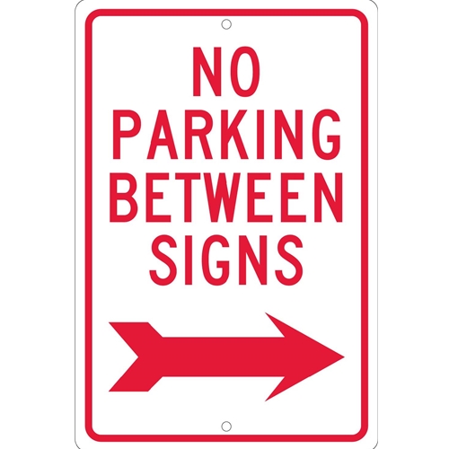 No Parking Between Signs Sign (TM30H)