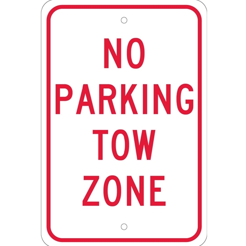 No Parking Tow Zone Sign (TM38J)