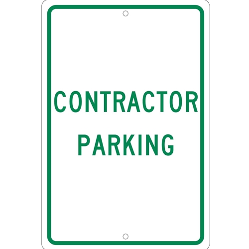 Contractor Parking Sign (TM50H)