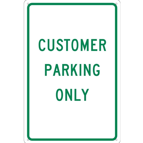 Customer Parking Only Sign (TM51G)