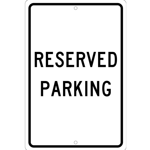 Reserved Parking Sign (TM5H)