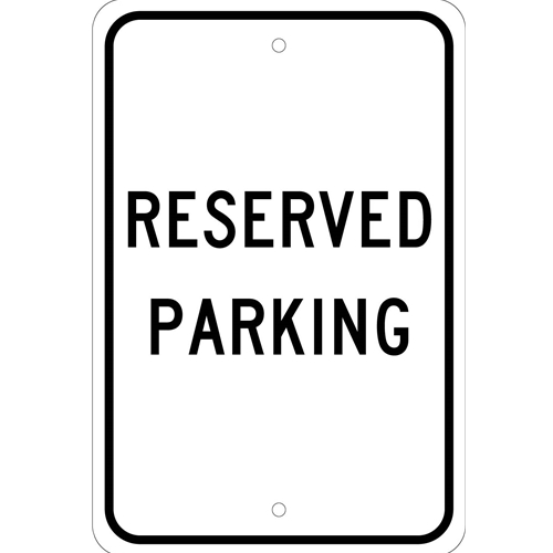 Reserved Parking Sign (TM5J)