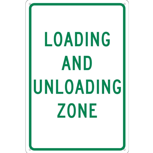 Loading And Unloading Zone Sign (TM61G)