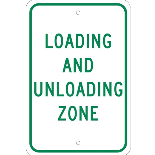Loading And Unloading Zone Sign (TM61J)