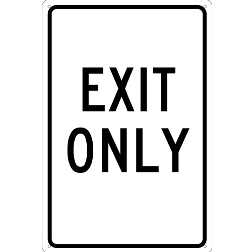 Exit Only Sign (TM76G)