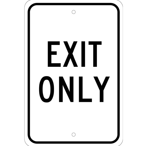 Exit Only Sign (TM76J)