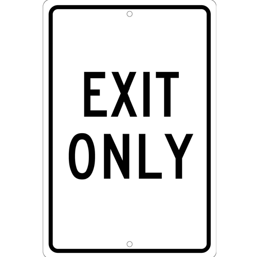 Exit Only Sign (TM76K)